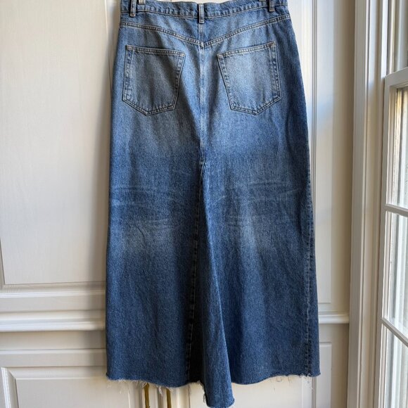 Reformation Tazz Maxi Denim Skirt, Size 30 - Picture 5 of 10